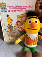 Retro vintage Sesamstraat boek + Bert knuffel, Ophalen of Verzenden, Zo goed als nieuw