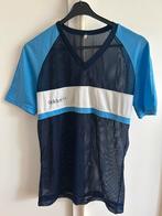 Vintage adidas mesh shirt top shiny glans nylon West Germany, Ophalen of Verzenden, Zo goed als nieuw, Blauw