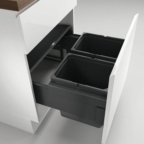Naber Cox Base 360 K/600-2 afvalverzamelaar met bio deksel, Huis en Inrichting, Keuken | Keukenelementen, Zo goed als nieuw, Minder dan 100 cm