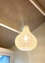 Grote hanglamp gevlochten touw gebroken wit z.g.a.n., Ophalen, Zo goed als nieuw, Minder dan 50 cm