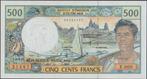 French Pacific Territories 500 francs ND(1992)UNC p.1d (#77), Verzenden, Los biljet