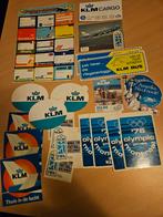 KLM Vliegtuig stickers, Ophalen of Verzenden, Zo goed als nieuw, Kaart, Foto of Prent