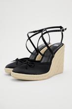 Dames satijnachtige sleehak hakken schoenen zwart nieuw 39, Nieuw, Ophalen of Verzenden, Schoenen met hoge hakken, Zara