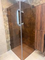 Geborsteld brons douchecabine 90x90 100x100 nieuw in doos !, Ophalen of Verzenden, Nieuw, Rvs, Douche