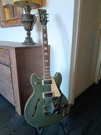 Harley Benton HB-35plus tremolo Olive Drab., Ophalen, Hollow body, Overige merken