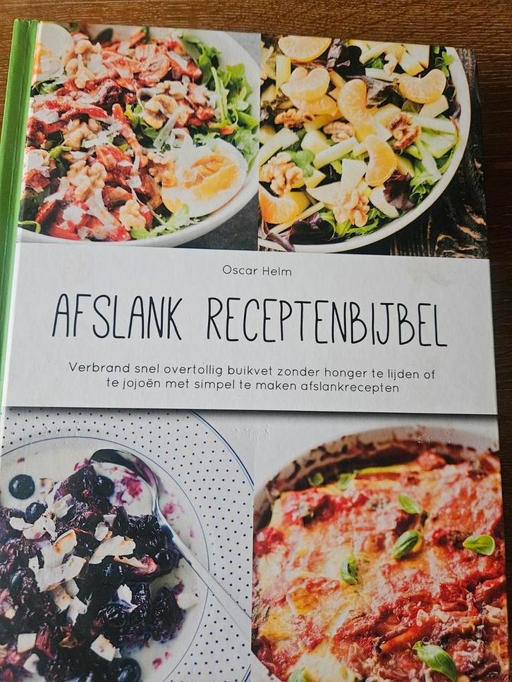 Afslank Receptenbijbel - Oscar Helm, Boeken, Kookboeken, Zo goed als nieuw, Voorgerechten en Soepen, Hoofdgerechten, Tapas, Hapjes en Dim Sum