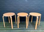 Houten krukjes - set van 3 Frosta IKEA, Huis en Inrichting, Krukjes, Ophalen, Gebruikt, Hout
