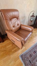 Leren Relaxfauteuil., Ophalen, Zo goed als nieuw, Leer, 75 tot 100 cm