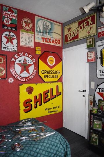 ruilen automobile embleem badge emaillebord olie blik beschikbaar voor biedingen