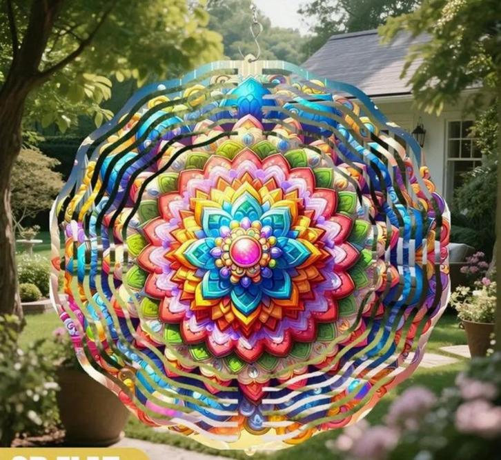 3D windspinner kleurrijk (6), Tuin en Terras, Windwijzers en Windmolens, Nieuw, Verzenden