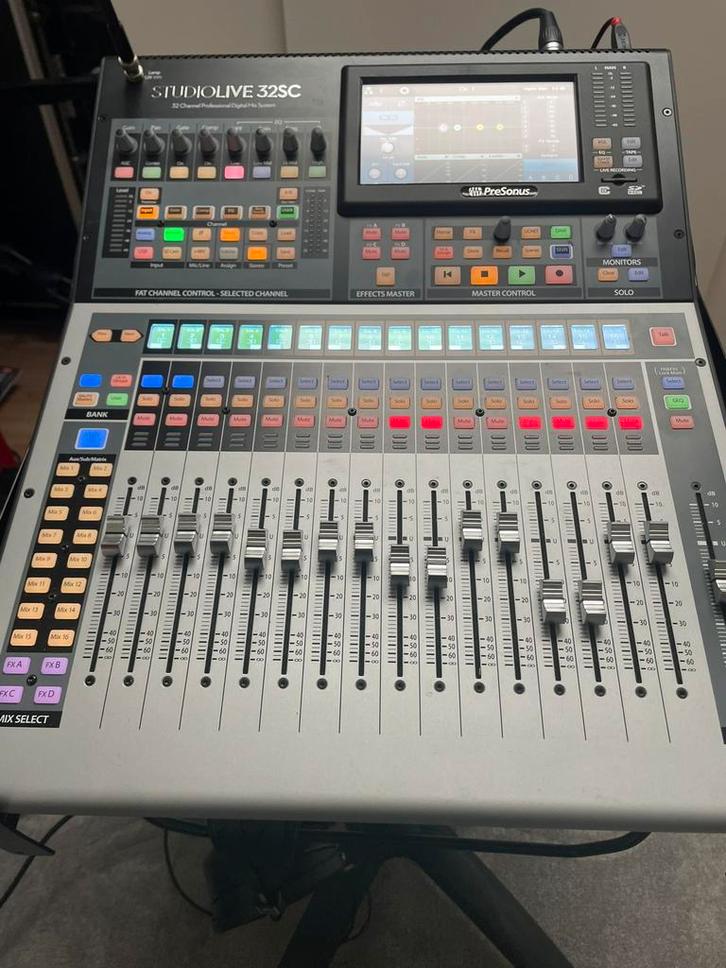 Presonus Studiolive 32SC III mengtafel + 16 & 8 stagebox, Muziek en Instrumenten, Mengpanelen, Zo goed als nieuw, 20 kanalen of meer