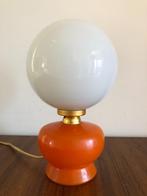 Originele vintage tafellamp, 60s 70s, vintage design, Ophalen of Verzenden, Zo goed als nieuw, Glas