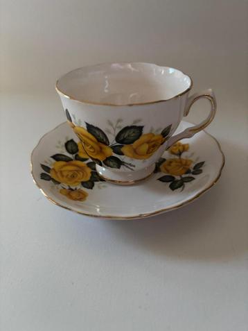 Royal Vale kop & schotel – bone china – Engeland – brocante beschikbaar voor biedingen