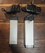 2x E-bike Batterijen+Opladers, Fietsen en Brommers, Elektrische fietsen, Ophalen of Verzenden, Gebruikt