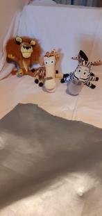 madagascar, pluche figuren, Kinderen en Baby's, Ophalen of Verzenden, Zo goed als nieuw, Overige typen