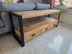 Mango houten kast / dressoir industrieel met lades, Huis en Inrichting, Kasten | Dressoirs, Ophalen, 100 tot 150 cm, Zo goed als nieuw