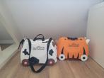 Twee Trunki kinderkoffers – koe & tijger –, Hard kunststof, Minder dan 50 cm, Ophalen of Verzenden, Zo goed als nieuw