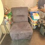 Mooie fauteuil, antraciet., Huis en Inrichting, Fauteuils, Ophalen, Gebruikt, 75 tot 100 cm, Metaal