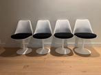4xKnoll Saarinen Tulip Chair zgan| draaibare eettafelstoelen, Ophalen, Wit, Zo goed als nieuw, Vier