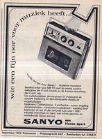 Retro reclame 1968 Sanyo bandrecorder jaren 60, Verzamelen, Ophalen of Verzenden