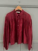 Wijnrode blouse van POM Amsterdam - Maat M, Ophalen of Verzenden, Zo goed als nieuw, Maat 38/40 (M), Rood