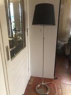 IKEA vloerlamp, NYFORS met zwarte kap, hoogte 138-168cm, Ophalen of Verzenden, Metaal, Zo goed als nieuw