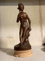 Bronzen beeldje "Sur la Plage", Ophalen of Verzenden