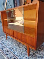 Vintagevitrine kast., Huis en Inrichting, Kasten | Vitrinekasten, Ophalen, Gebruikt, Glas, 50 tot 100 cm