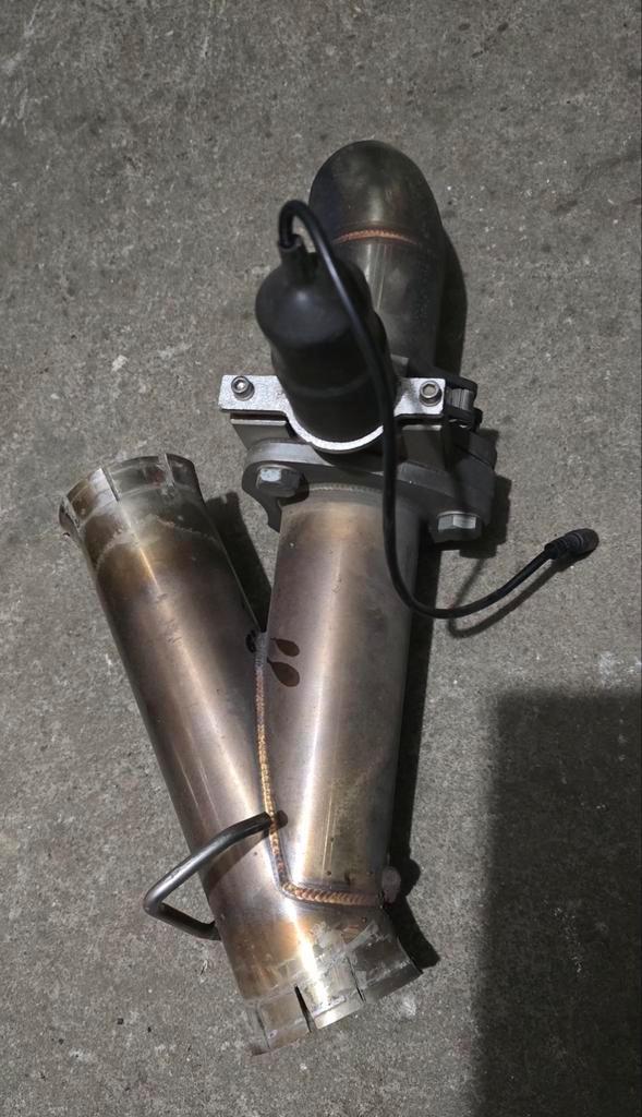 Universele RVS Uitlaatklep - Topstaat, Auto-onderdelen, Uitlaatsystemen, Universele onderdelen, Gebruikt, Ophalen of Verzenden