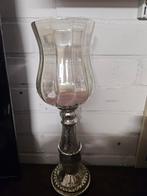 Aangeboden: riviera maison windlicht, Ophalen of Verzenden, Zo goed als nieuw, Zilver, Kandelaar