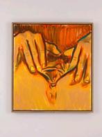 schilderij naakt vrouw erotisch, Antiek en Kunst, Kunst | Schilderijen | Modern, Ophalen of Verzenden