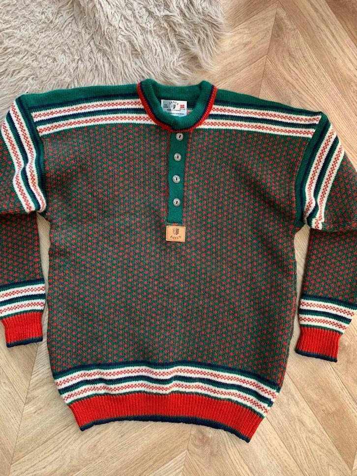Janus Norway wollen trui L XL wool jumper, Kleding | Heren, Truien en Vesten, Nieuw, Maat 56/58 (XL), Groen, Ophalen of Verzenden