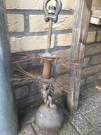 Stalen kogel-schoorsteenveegset 20 cm doorsnee, Ophalen, Zo goed als nieuw, Hout, Overige soorten