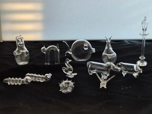 Diverse glasfiguren 12 stuks setprijs, Verzamelen, Beelden en Beeldjes, Zo goed als nieuw, Ophalen of Verzenden