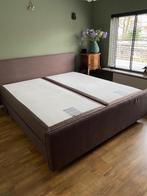 Auping boxspring elektrisch verstelbaar 1.80x2,00, Ophalen, Gebruikt, Bruin, Tweepersoons