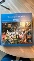 Puzzel SNOOZING IN THE SHED, Ophalen of Verzenden, 500 t/m 1500 stukjes, Zo goed als nieuw
