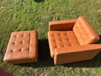 ikae landskrona fauteuil en voetenbank, Huis en Inrichting, Fauteuils, Ophalen, Gebruikt, 75 tot 100 cm, 50 tot 75 cm