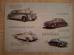 Jaguar wandbord 4 auto's - LAATSTE KANS, Ophalen of Verzenden, Zo goed als nieuw, Reclamebord
