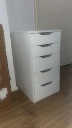 IKEA: ALEX Ladeblok met lades, wit, 36x70 cm, Gebruikt, Ophalen of Verzenden