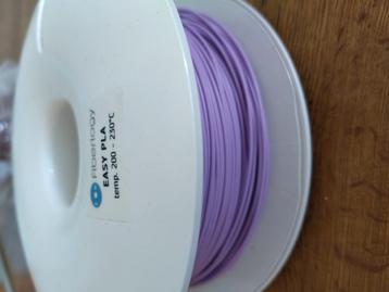 Zacht paarse 1,75mm easy PLA van Fiberlogy beschikbaar voor biedingen