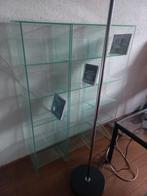 Glazen cd rek. 3 losse compartementen., Huis en Inrichting, Ophalen, Met plank(en), 100 tot 150 cm, Modern