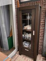 Gratis! Leuke vitrinekast, Gebruikt, 150 tot 200 cm, 25 tot 50 cm, 50 tot 100 cm