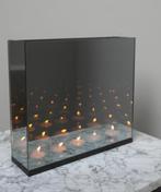 Infinity spiegelglas waxinelichthouder. Kaarsjes, Ophalen, Zwart, Overige materialen, Minder dan 25 cm