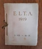 Fotoboek E.L.T.A. 1919, 1 – VIII – 14 - IX (KLM/Fokker), Ophalen of Verzenden, Gebruikt, Boek of Tijdschrift