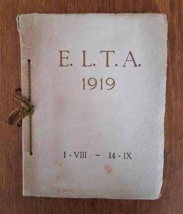 Fotoboek E.L.T.A. 1919, 1 – VIII – 14 - IX (KLM/Fokker) beschikbaar voor biedingen