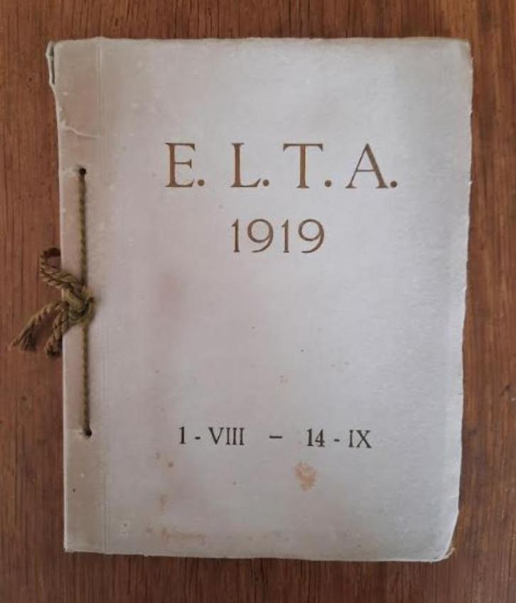 Fotoboek E.L.T.A. 1919, 1 – VIII – 14 - IX (KLM/Fokker), Verzamelen, Luchtvaart en Vliegtuigspotten, Gebruikt, Boek of Tijdschrift