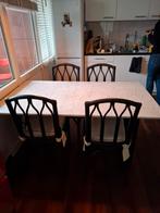 Mooie eethoek met tafel en stoelen, Huis en Inrichting, Ophalen, Gebruikt, 100 tot 150 cm, 150 tot 200 cm