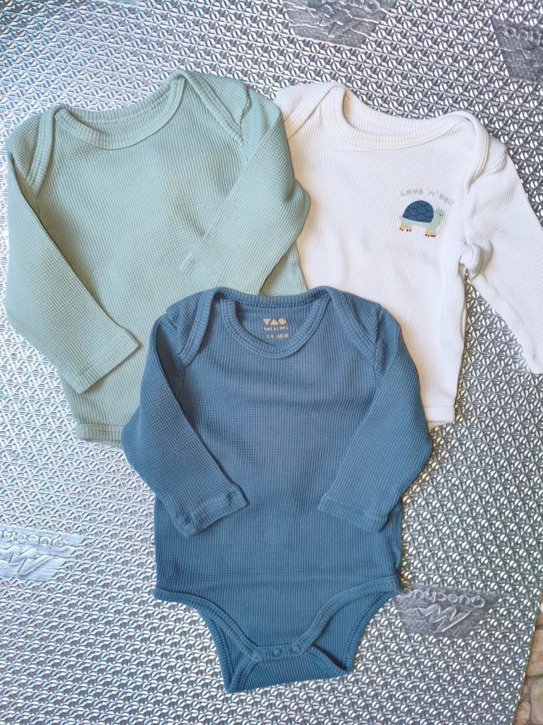 3 rompers met lange mouw Tape à l'œil – 6 maanden (68 cm), Gebruikt, Jongetje of Meisje, Tape A L'oeil, Ophalen of Verzenden