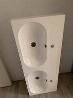 Wastafel met dubbele spoelbak ikea,amper gebruikt., Ophalen, Nieuw, Met bad