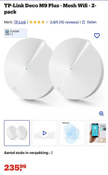 2x Tp link M9 Plus beschikbaar voor biedingen